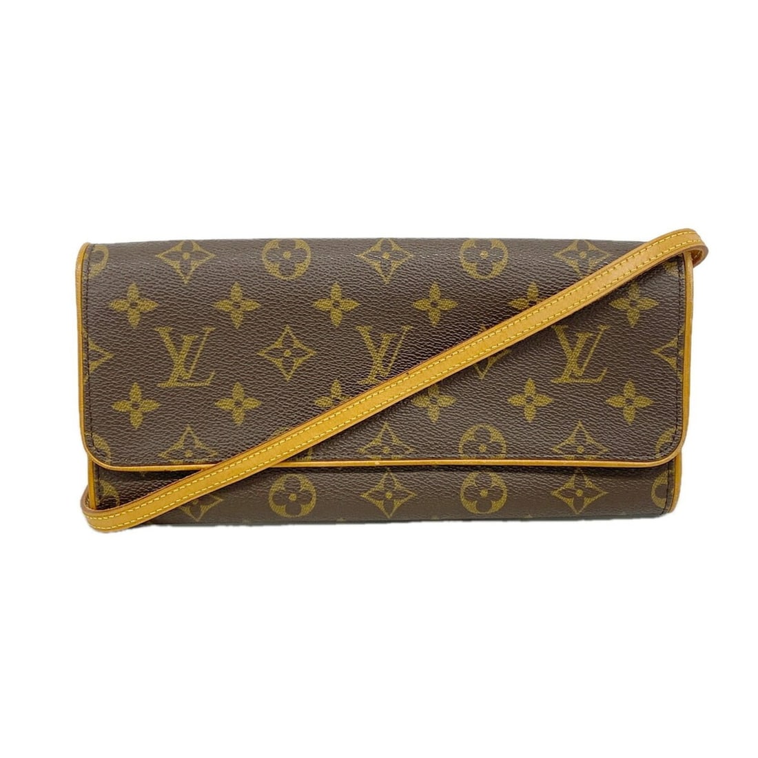 Louis Vuitton Monogram Pochette Twin GM Shoulder Bag M51852 Brown Women's: --- Catalog ---Category: SizeSize (HxWxD): 12cm x 24cm x 2.5cm / 4.72'' x 9.44'' x 0.98''Category: DesignType: Shoulder bagColor: BrownGender: WomenCategory: GeneralMPN: M51852Brand: Louis Vuitton---