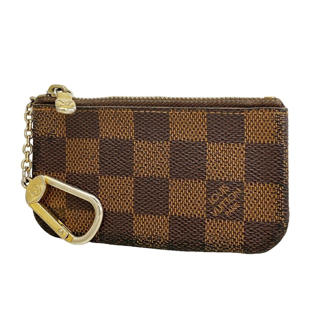 Louis Vuitton Damier Pochette Clé N62658 Ebene Wallet/Coin Case for Men and Women (1 of 8)