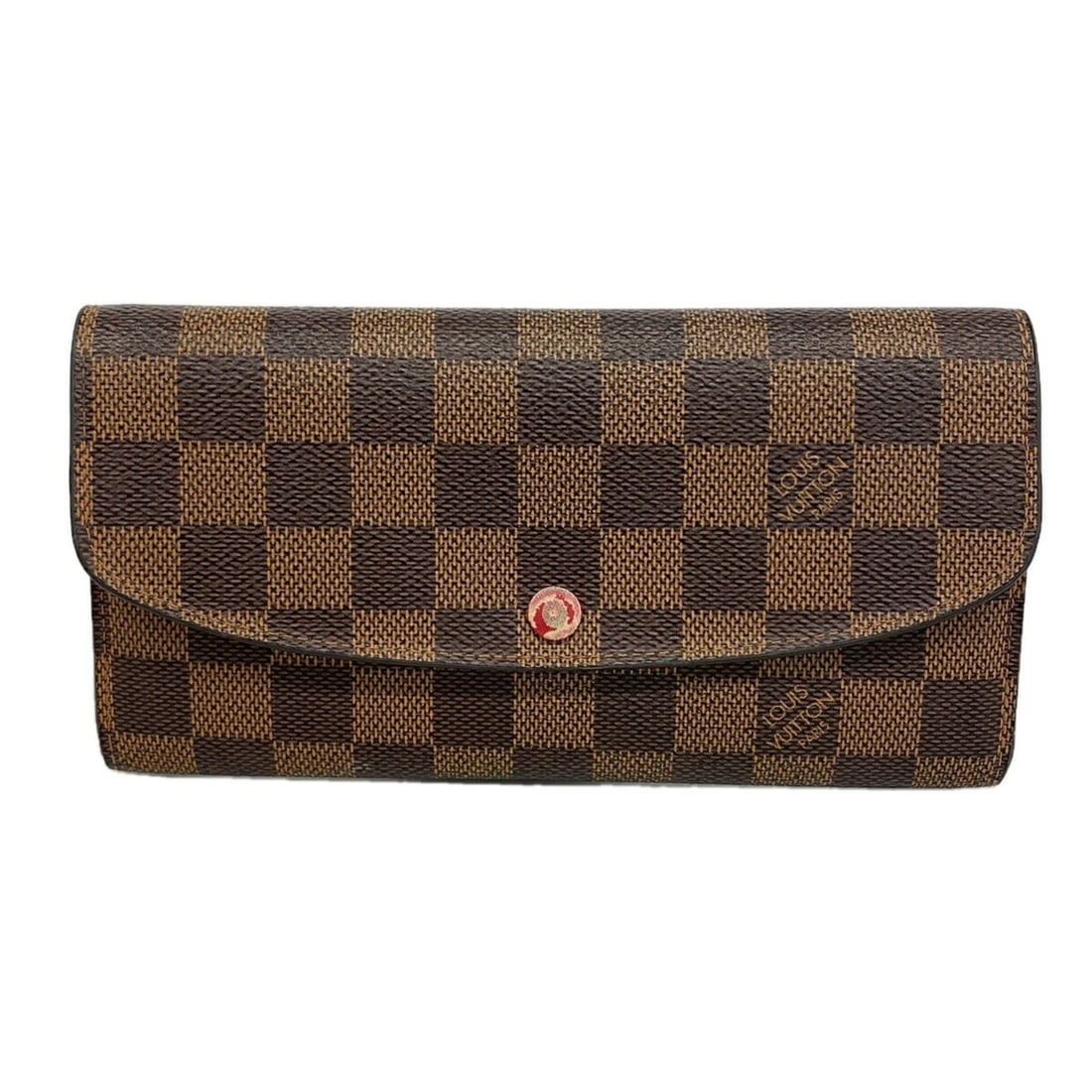 Louis Vuitton Damier Portefeuille Emilie Long Wallet N63544 Ebene Rouge (Women's): --- Catalog ---Category: SizeSize (HxWxD): 10.5cm x 19cm x 1cm / 4.13'' x 7.48'' x 0.39''Category: DesignType: Long wallet (bi-fold)Color: Ebene, RougeGender: WomenCategory: GeneralMPN: N63544Brand: L