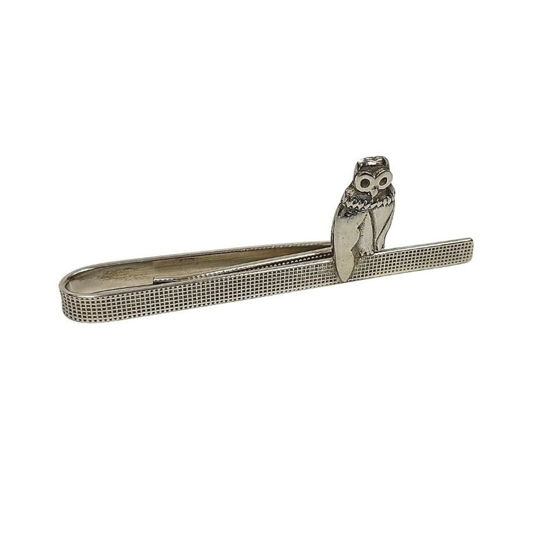 Hermes HERMES Tie Clip Tack Silver Owl Men's: --- Catalog ---Category: SizeSize (HxWxD): 5.00mm x 62.00mm / 0.20'' x 2.44''Category: DesignType: Tie pinColor: SilverGender: MenMaterial: Silver 925Category: GeneralBrand: Hermes--- Item List ---Sec