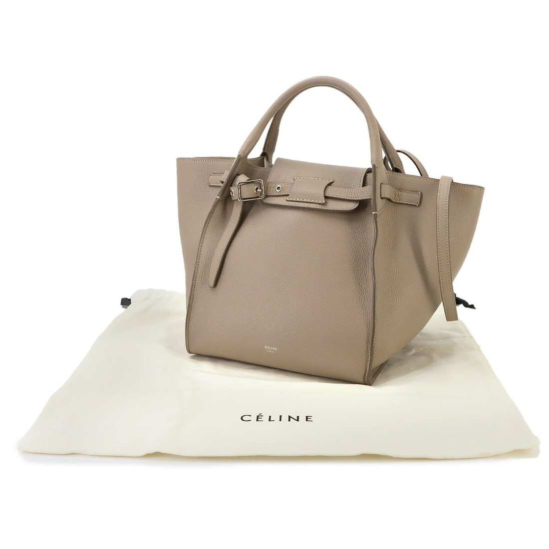 Celine Big Bag Small with Long Strap 2-way Handbag Shoulder Leather Beige 183313: --- Catalog ---Category: SizeWeight: 990g / 2.18lb.Size (HxWxD): 25cm x 43cm x 21.5cm / 9.84'' x 16.92'' x 8.46''Strap Length: 90cm - 106cm / 35.43'' - 41.73''Handle Length: 31cm / 12.2''Category: Des