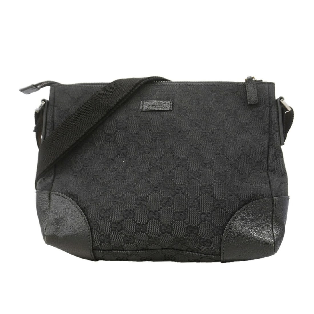 Gucci GG Canvas Shoulder Bag 114273, Black, Women's: --- Catalog ---Category: SizeSize (HxWxD): 21cm x 26.5cm x 8cm / 8.26'' x 10.43'' x 3.14''Category: DesignType: Shoulder bagColor: BlackGender: WomenMaterial: Canvas Hardware Color: SilverCategory: Ge