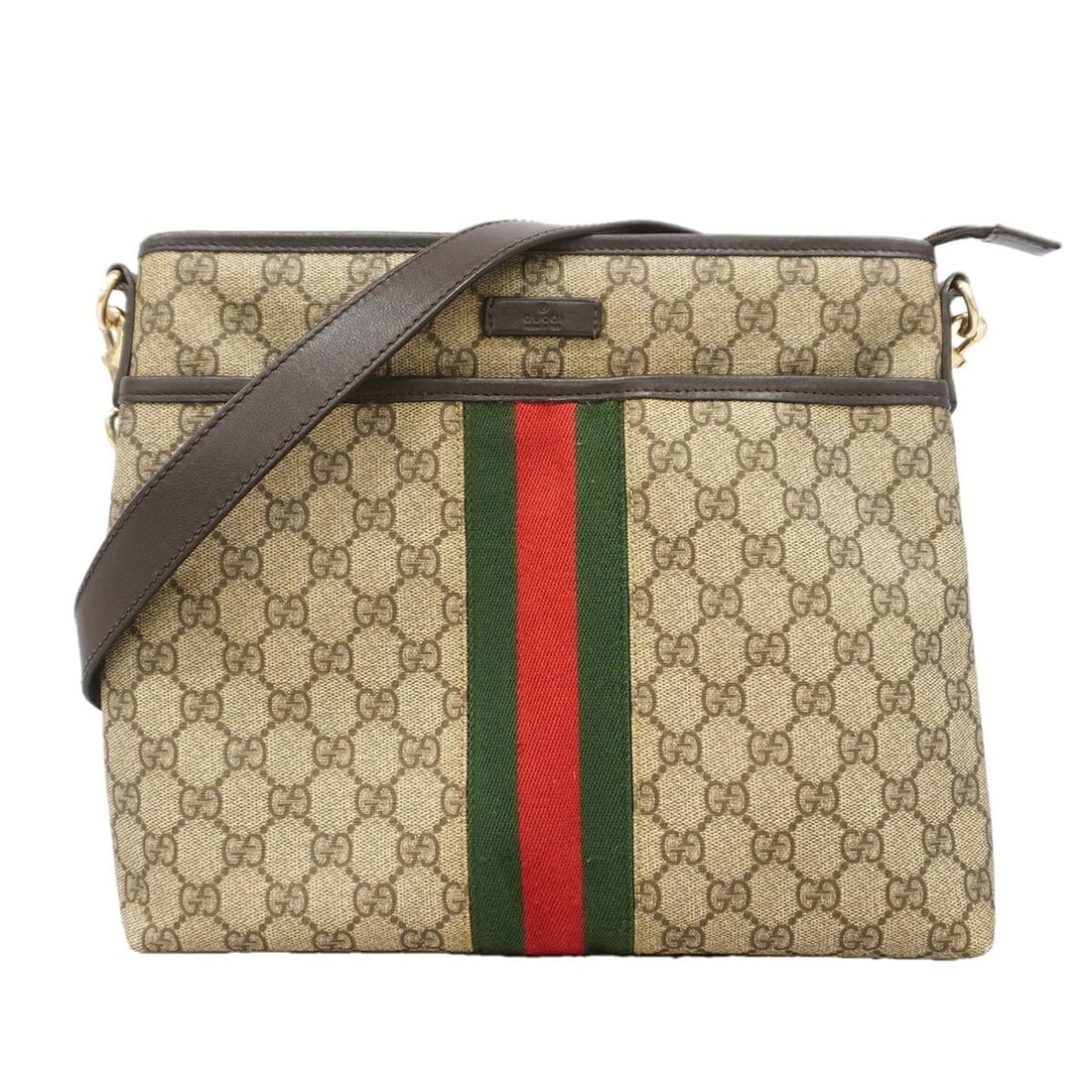 Gucci Ophidia Shoulder Bag 388926 Brown Women's: --- Catalog ---Category: SizeSize (HxWxD): 27cm x 29cm x 5.5cm / 10.62'' x 11.41'' x 2.16''Category: DesignType: Shoulder bagColor: BrownGender: WomenMaterial: PVC Hardware Color: GoldCategory: Genera