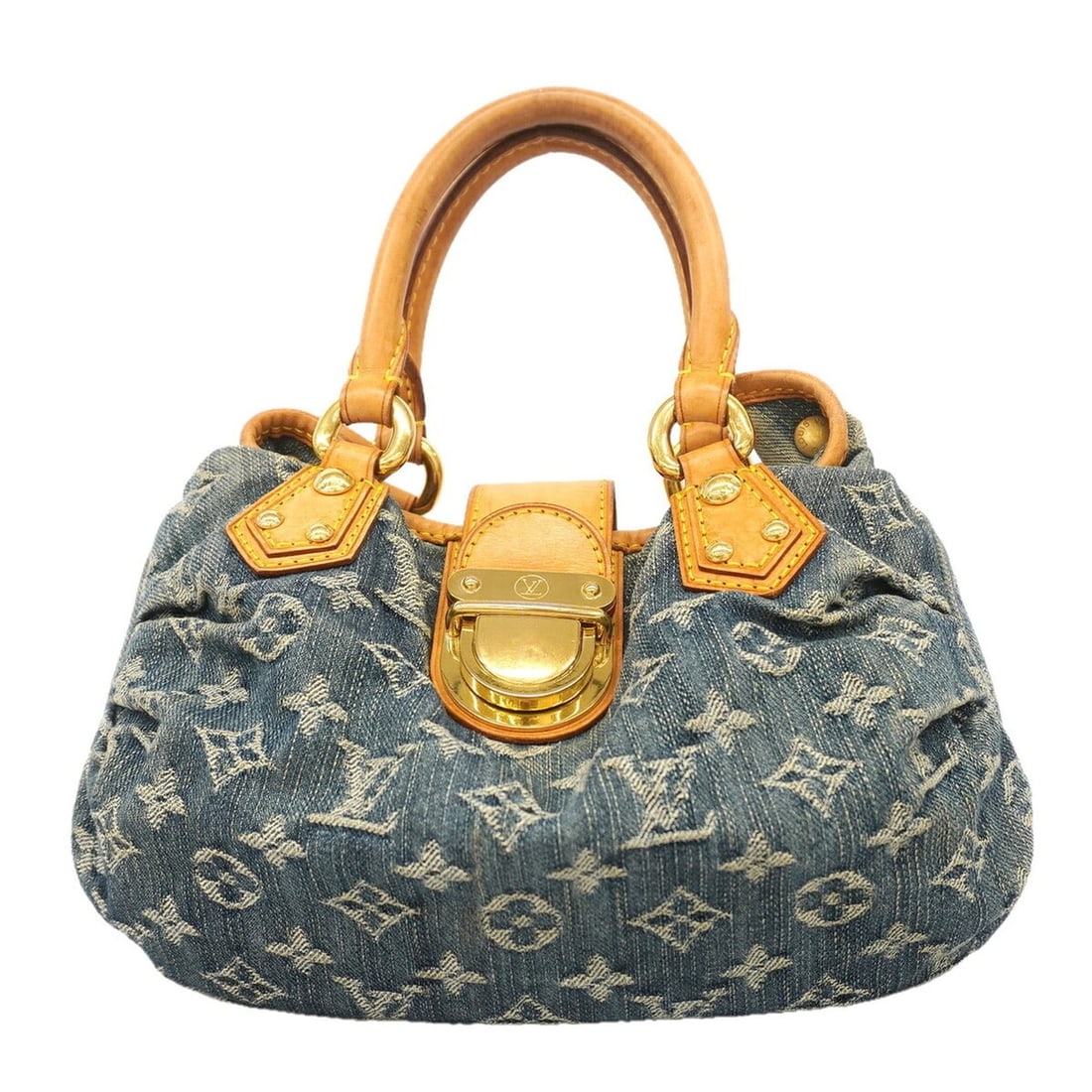 Louis Vuitton Monogram Denim Pleaty Handbag M95020 Blue Women's: --- Catalog ---Category: SizeSize (HxWxD): 14cm x 28cm x 5cm / 5.51'' x 11.02'' x 1.96''Category: DesignType: HandbagColor: BlueGender: WomenCategory: GeneralMPN: M95020Brand: Louis Vuitton--- Item Li
