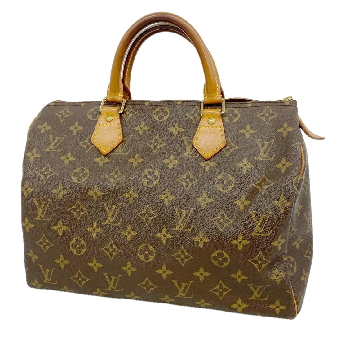 Louis Vuitton Monogram Speedy 30 Handbag M41108 Brown Women's (1 of 13)