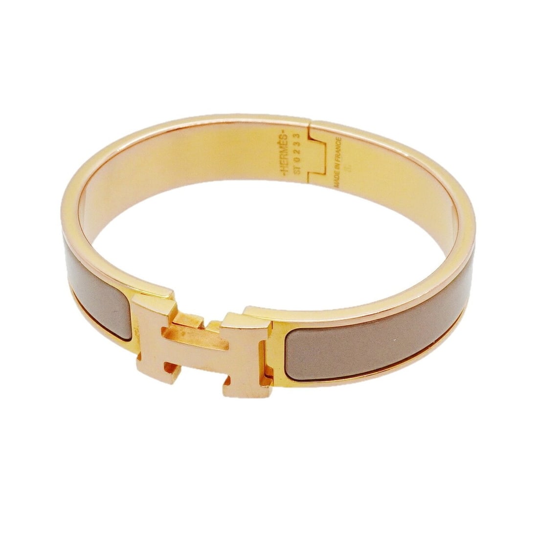 Hermes Bangle Clic Clac PM GP Plated Gold Women's (1 of 9)