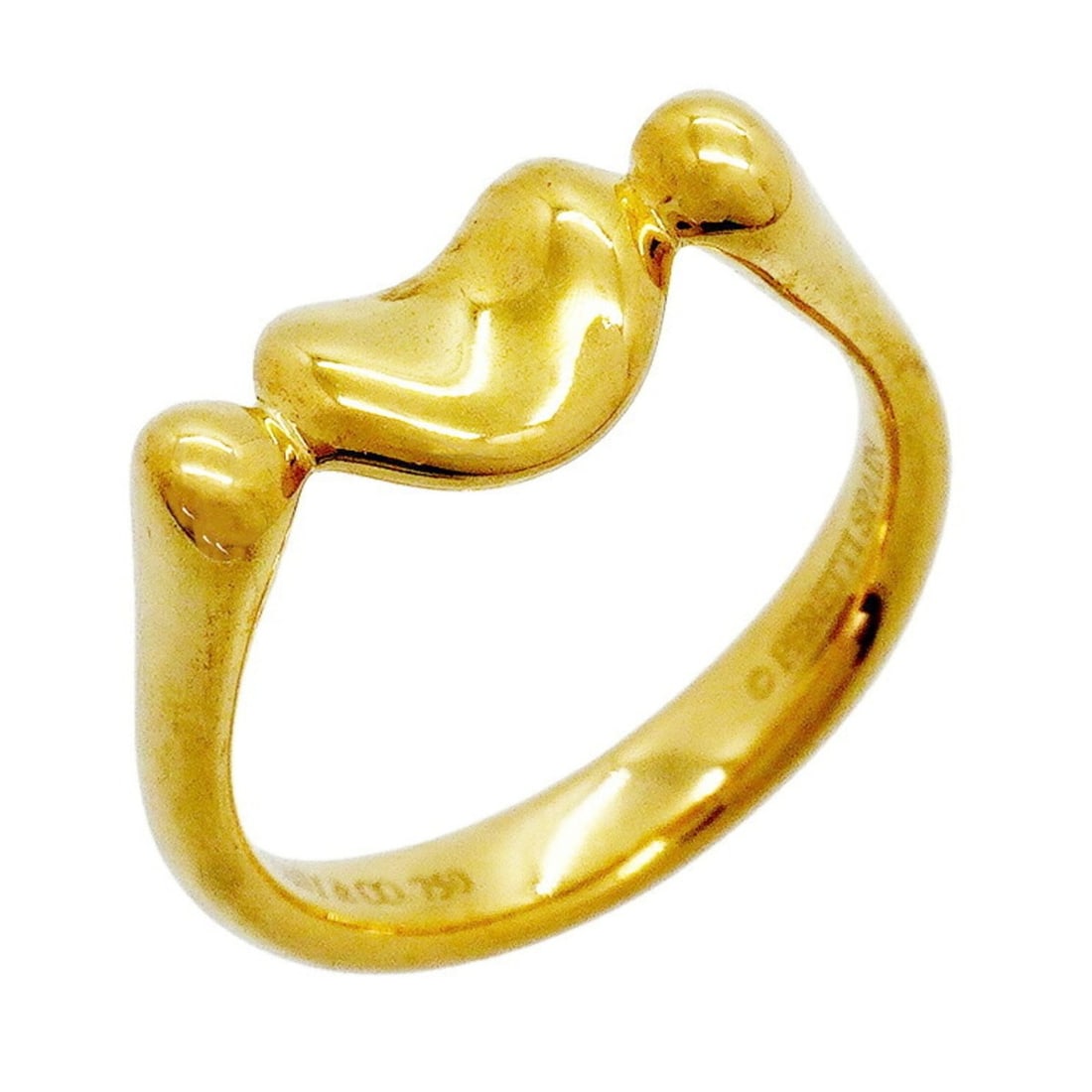 Tiffany & Co. Bean Ring, 18K Yellow Gold, Size 7, Women's: --- Catalog ---Category: SizeJP Size: 7US Size: 4Category: DesignType: Band ringGender: WomenMaterial: Yellow gold (18K)Category: GeneralBrand: Tiffany--- Item List ---Section: ConditionRanking: Rank 