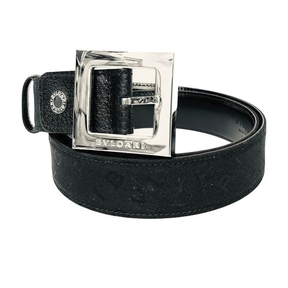 BVLGARI Bulgari Belt 110/44 size Square Buckle Mania Black Men's: --- Catalog ---Category: SizeWidth: 3.5cm / 1.37''Length: 91.5cm / 36.02''Category: DesignType: Standard beltColor: BlackGender: MenMaterial (Strap): Leather Category: GeneralBrand: BvlgariCountry of 