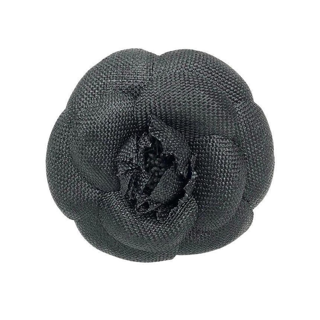 Chanel Camellia Corsage Brooch, Black, for Women: --- Catalog ---Category: DesignType: CorsageColor: Black, Ivory, WhiteGender: WomenCategory: GeneralBrand: ChanelCountry of Origin: France--- Item List ---Section: ConditionRanking: Rank NS Never used