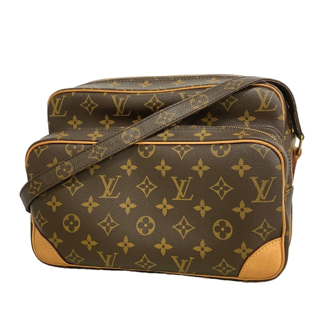 Louis Vuitton Monogram Nile Shoulder Bag M45244 Brown Women's: --- Catalog ---Category: SizeSize (HxWxD): 20cm x 28cm x 12cm / 7.87'' x 11.02'' x 4.72''Category: DesignType: Shoulder bagColor: BrownGender: WomenCategory: GeneralMPN: M45244Brand: Louis Vuitton--- 