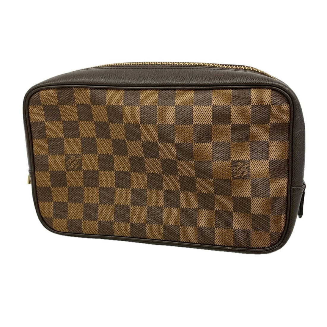 Louis Vuitton Damier Toilette Bag/Pouch N47623 Ebene Women's: --- Catalog ---Category: SizeSize (HxWxD): 15cm x 25cm x 6cm / 5.9'' x 9.84'' x 2.36''Category: DesignType: PouchColor: EbeneGender: WomenCategory: GeneralMPN: N47623Brand: Louis Vuitton--- Item List 