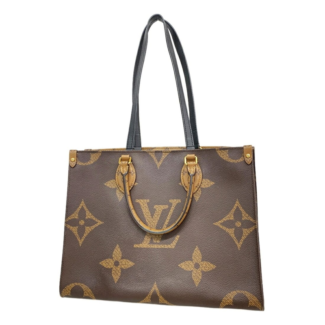 Louis Vuitton Monogram Giant Reverse OnTheGo MM Tote Bag M45321 Brown 2-way bag for women: --- Catalog ---Category: SizeSize (HxWxD): 26cm x 34.5cm x 14.5cm / 10.23'' x 13.58'' x 5.7''Category: DesignType: Tote bagColor: BrownGender: WomenCategory: GeneralMPN: M45321Brand: Louis Vuitton--- 