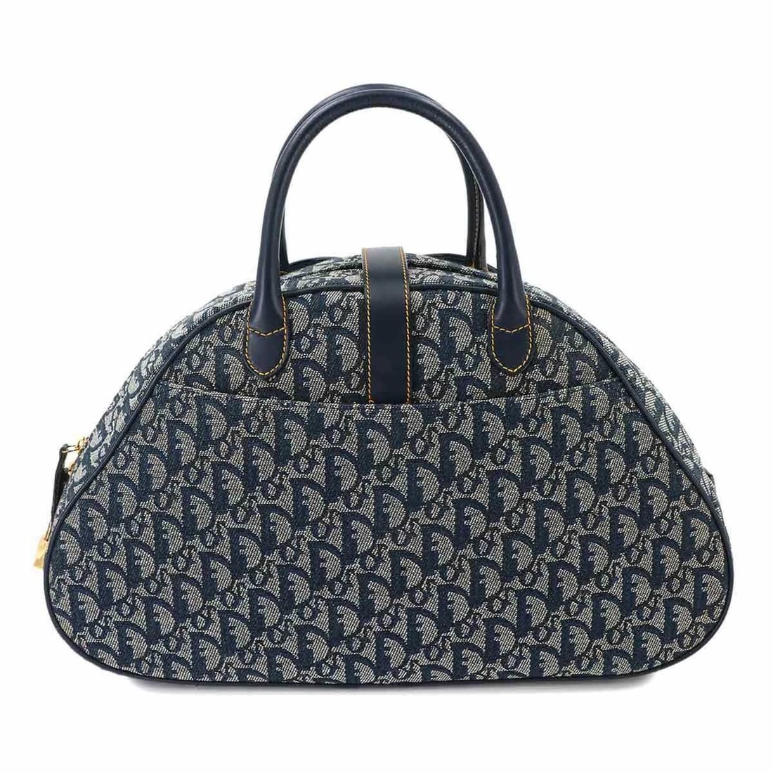 Christian Dior Trotter Double Saddle Handbag, Canvas and Leather, Navy: --- Catalog ---Category: SizeWeight: 1kg / 2.21lb.Size (HxWxD): 25cm x 40cm x 12.5cm / 9.84'' x 15.74'' x 4.92''Handle Length: 31cm / 12.2''Category: DesignType: Handbag, Saddle bagColor: NavyGender: 