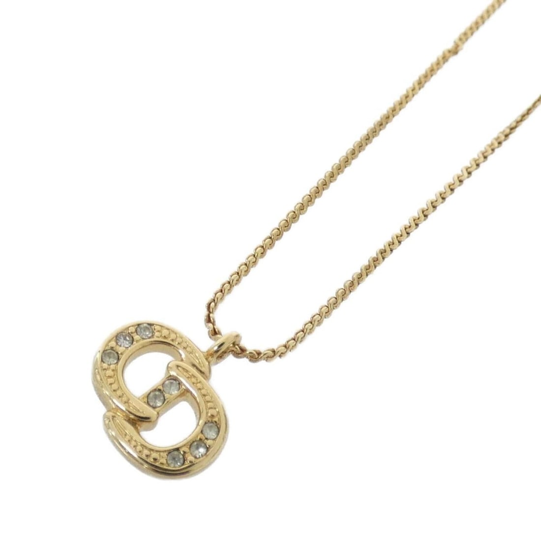 Christian Dior necklace: --- Catalog ---Category: SizePendant Size: 13mm x 10mm / 0.51'' x 0.39''Neck Circumference: 42.5 cm / 16.73''Category: DesignColor: ClearGender: WomenNecklace Type: NecklaceCategory: GeneralBrand: Chr