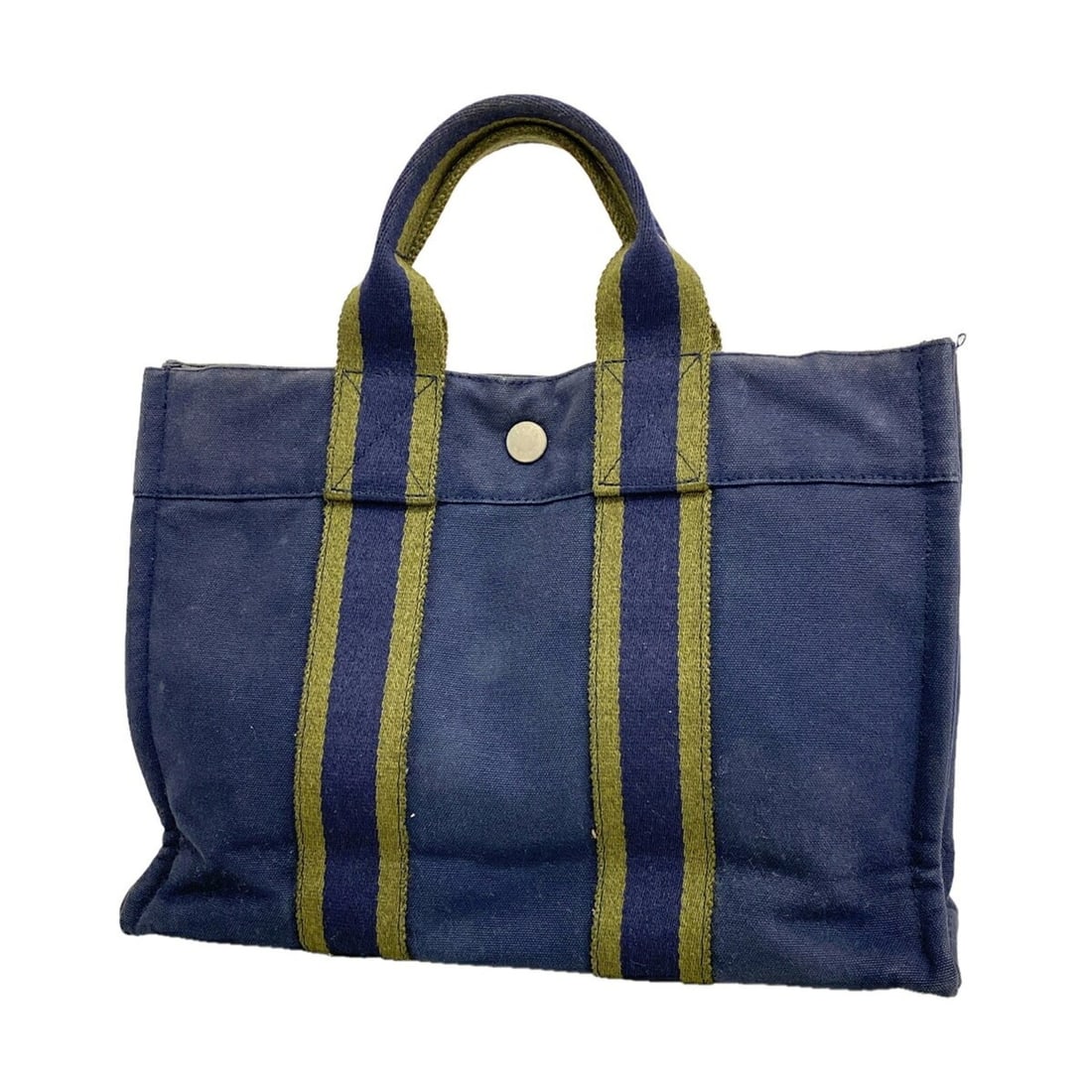 Hermes Fourre-Tout PM Canvas Handbag, Navy, Men's & Women's: --- Catalog ---Category: SizeSize (HxWxD): 23cm x 30.5cm x 8cm / 9.05'' x 12'' x 3.14''Category: DesignType: HandbagColor: NavyGender: Men,WomenMaterial: Canvas Hardware Color: SilverCategory: General