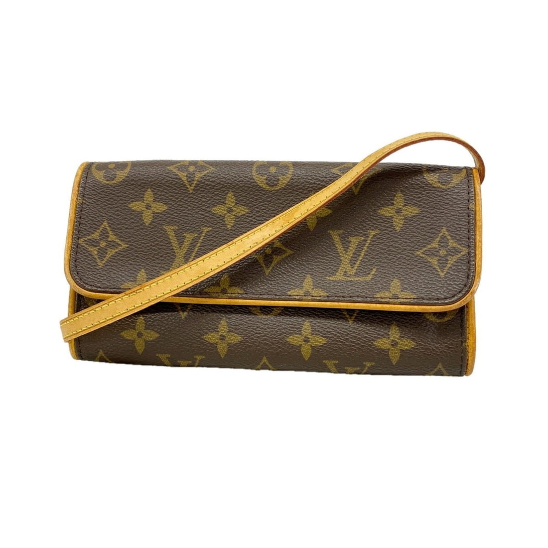 Louis Vuitton Monogram Pochette Twin PM Shoulder Bag M51854 Brown Women's: --- Catalog ---Category: SizeSize (HxWxD): 9.5cm x 19cm x 3cm / 3.74'' x 7.48'' x 1.18''Category: DesignType: Shoulder bagColor: BrownGender: WomenCategory: GeneralMPN: M51854Brand: Louis Vuitton--- I