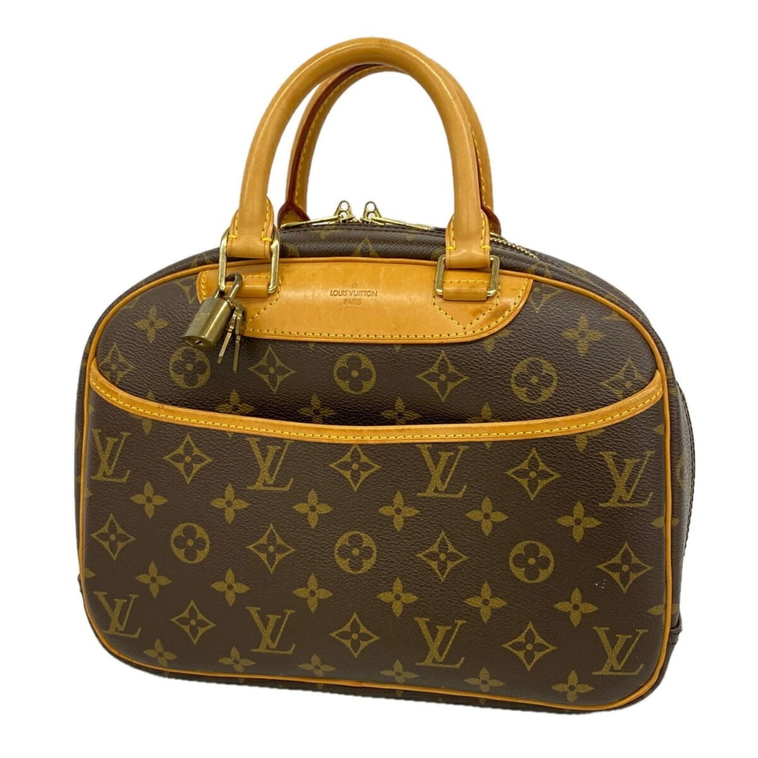 Louis Vuitton Monogram Trouville Handbag M42228 Brown Women's: --- Catalog ---Category: SizeSize (HxWxD): 21cm x 28cm x 10cm / 8.26'' x 11.02'' x 3.93''Category: DesignType: HandbagColor: BrownGender: WomenCategory: GeneralMPN: M42228Brand: Louis Vuitton--- Item 