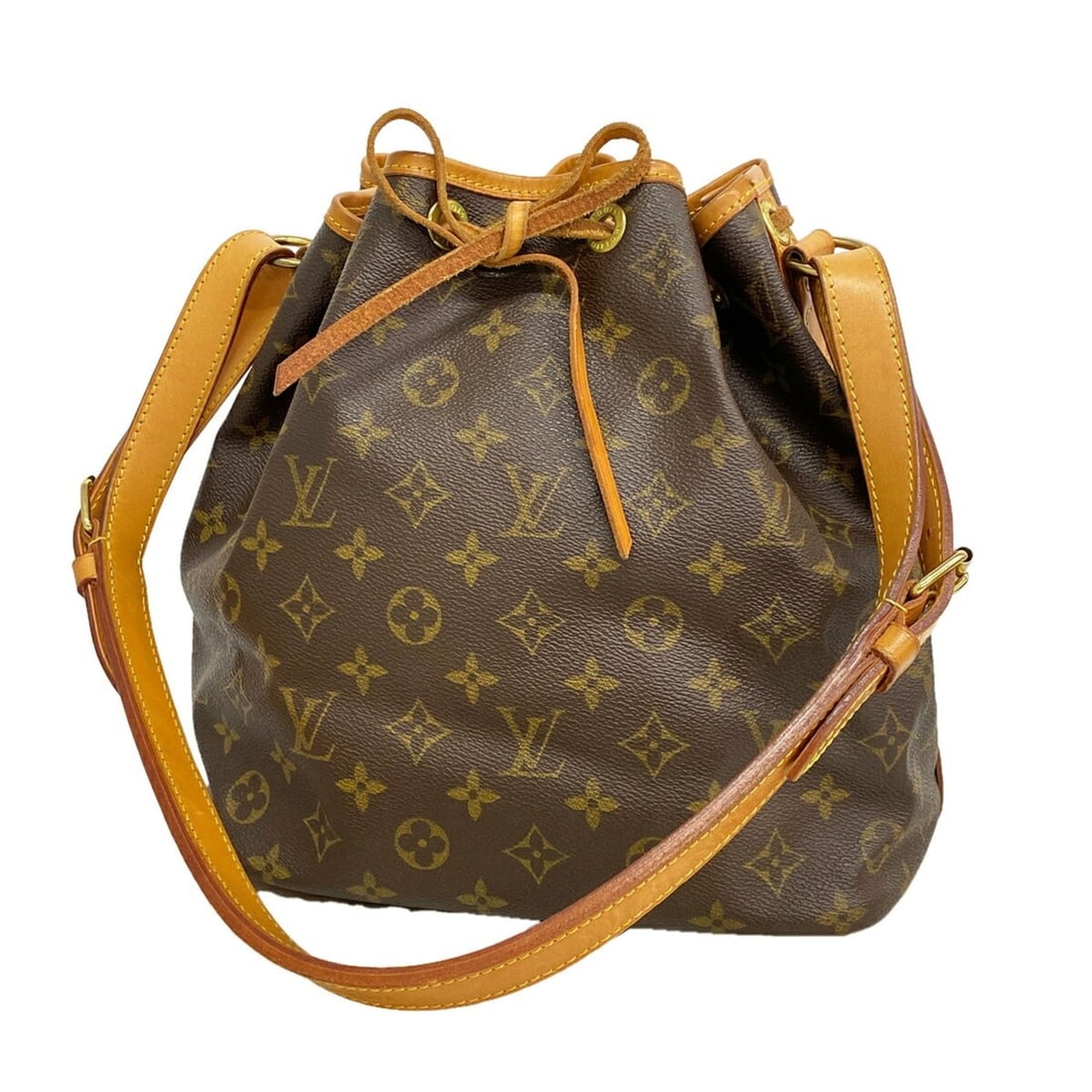 Louis Vuitton Monogram Petit Noé Shoulder Bag M42226 Brown Women's (1 of 11)
