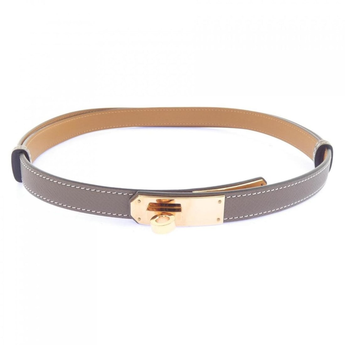 Hermes Kelly 18mm Belt: --- Catalog ---Category: SizeWidth: 2cm / 0.78''Length: 105cm / 41.33''Category: DesignType: Standard beltColor: BrownGender: WomenCategory: GeneralLine: KellyBrand: Hermes--- Item List ---Section: Co
