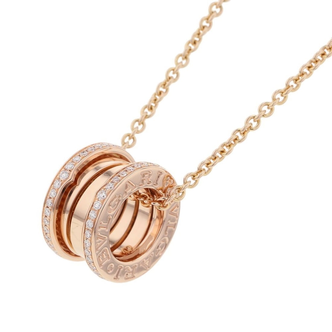 BVLGARI B-zero1 Necklace with 0.25ct Diamonds in 18K Pink Gold (Item No. 362344) (1 of 12)