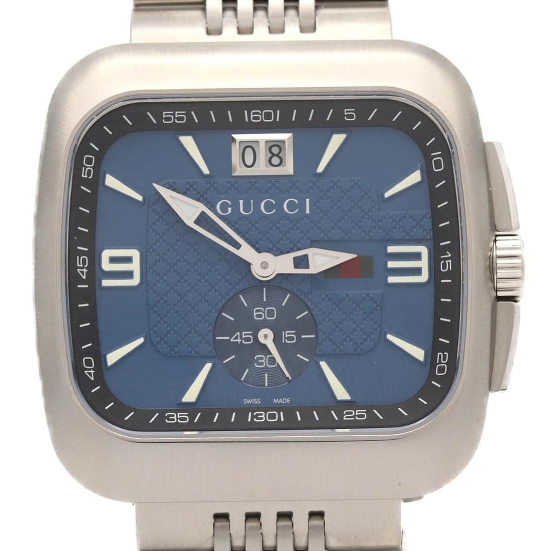 Gucci Coupe 131.3 YA131318 SS Quartz Watch (1 of 8)