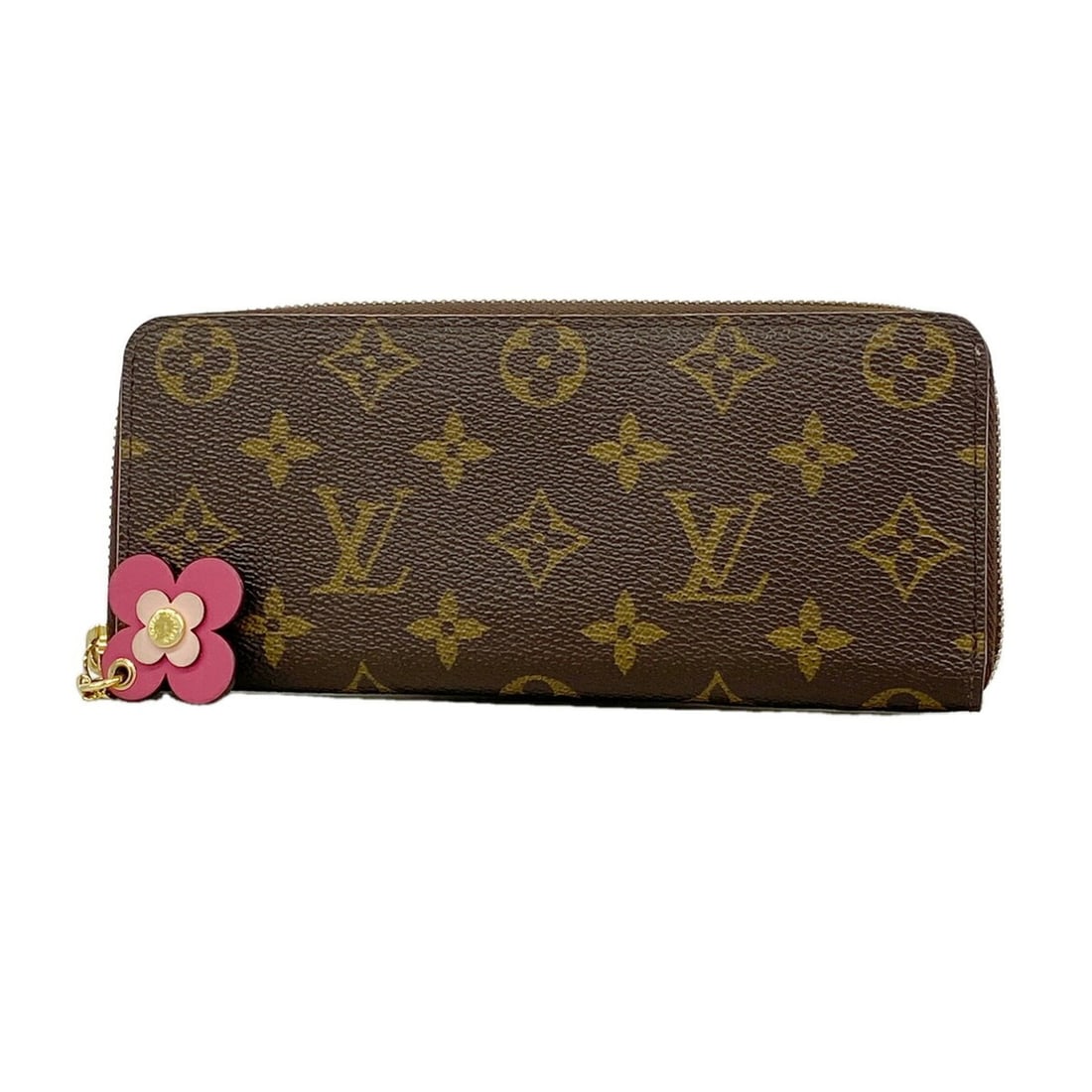 Louis Vuitton Monogram Flower Charm Long Wallet Portefeuille Clemence M64201 Brown Hot Pink Women's: --- Catalog ---Category: SizeSize (HxWxD): 8.5cm x 19.5cm x 2cm / 3.34'' x 7.67'' x 0.78''Category: DesignType: Long wallet (bi-fold)Color: Brown, Hot pinkGender: WomenCategory: GeneralMPN: M64201Bran