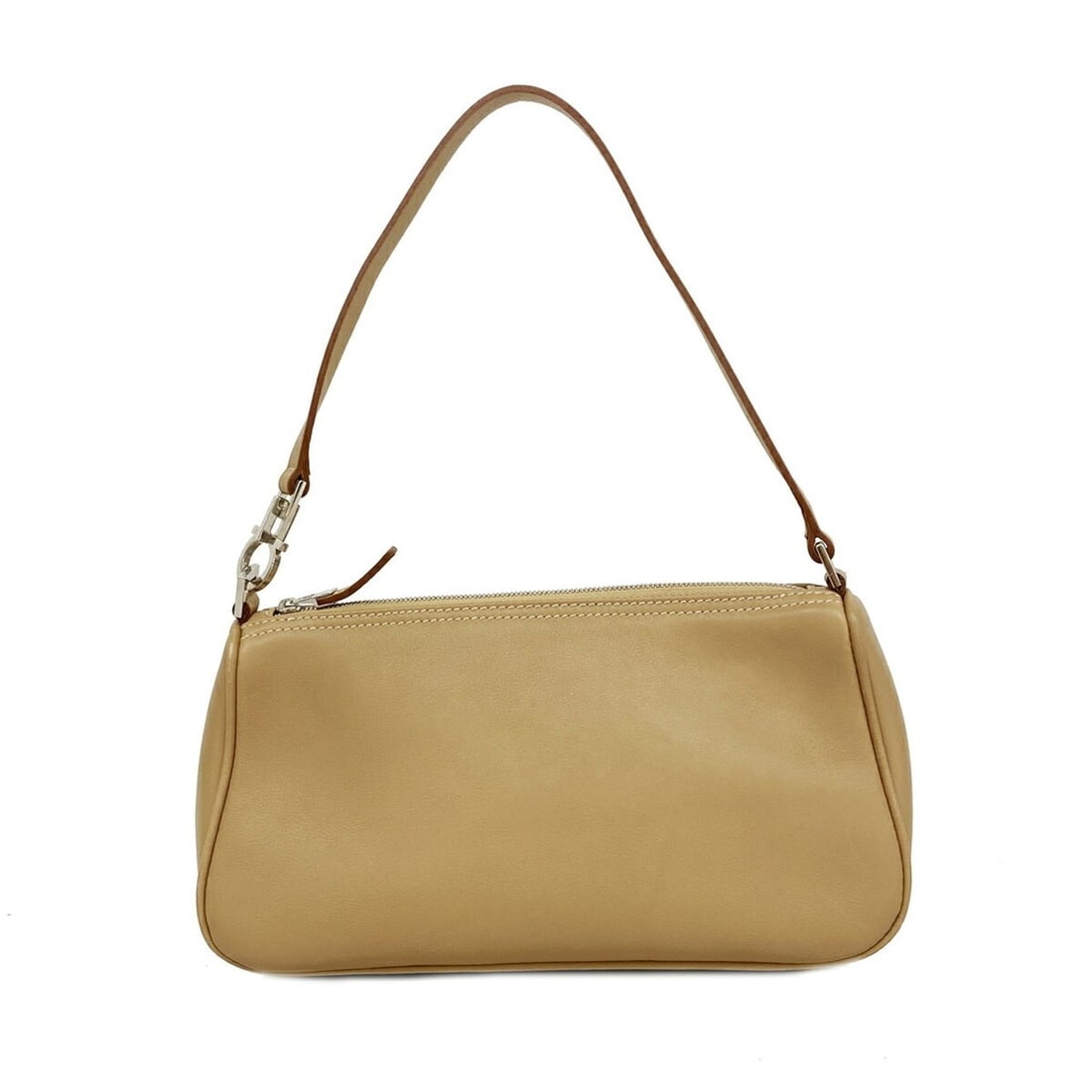 Salvatore Ferragamo handbag, leather, light brown, women's.: --- Catalog ---Category: SizeSize (HxWxD): 13.5cm x 24cm x 9.5cm / 5.31'' x 9.44'' x 3.74''Category: DesignType: HandbagColor: Light brownGender: WomenMaterial: Leather Hardware Color: SilverCategory: