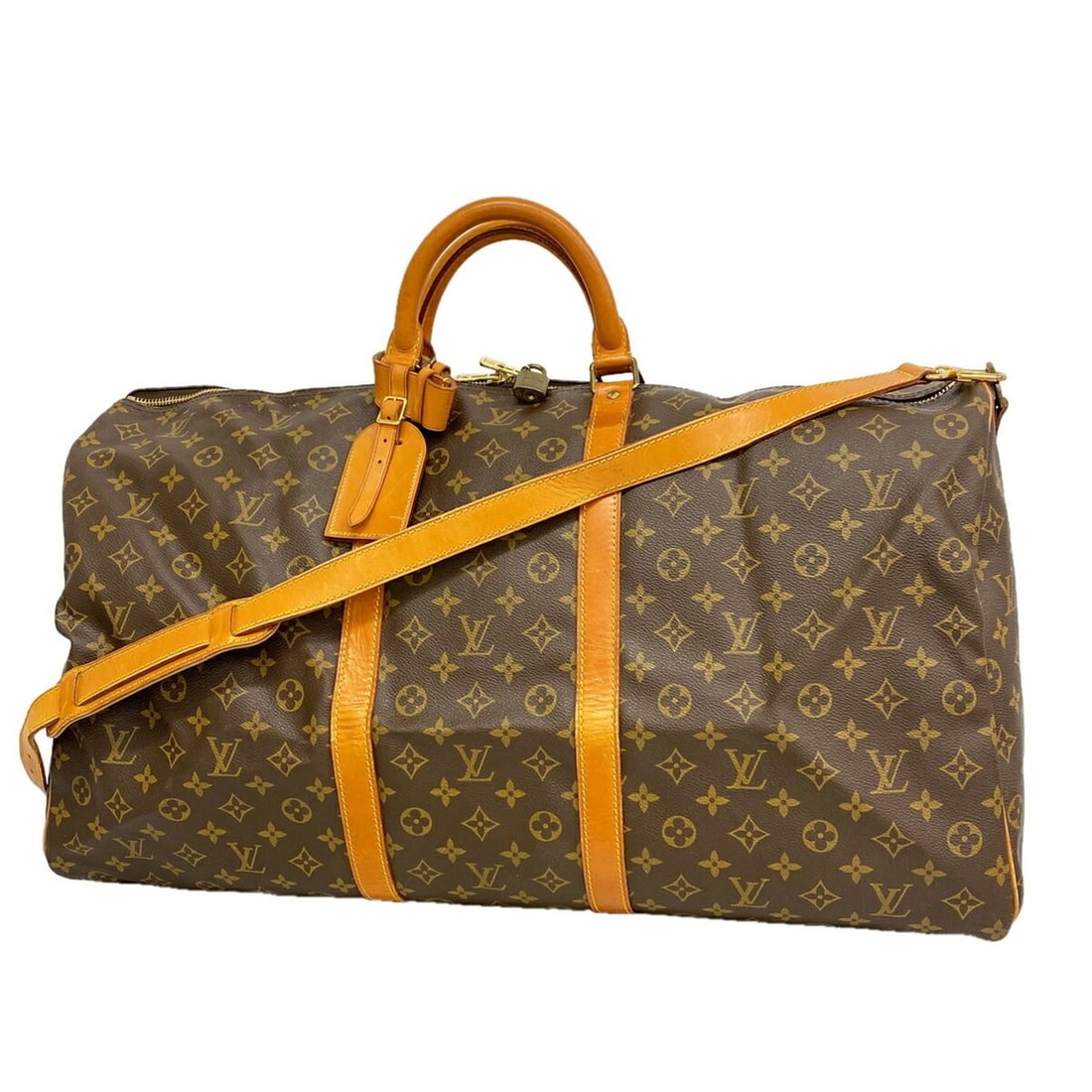 Louis Vuitton Bags - Boston Monogram Keepall Bandoulière 60 M41412 Brown Men's & Women's: --- Catalog ---Category: SizeSize (HxWxD): 34cm x 60cm x 27cm / 13.38'' x 23.62'' x 10.62''Category: DesignType: Boston bagColor: BrownGender: Men,WomenCategory: GeneralMPN: M41412Brand: Louis Vuitton