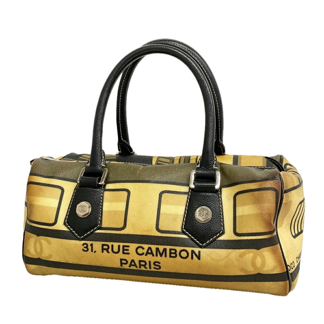 Chanel Central Station handbag, beige, women's.: --- Catalog ---Category: SizeSize (HxWxD): 15cm x 31cm x 15cm / 5.9'' x 12.2'' x 5.9''Category: DesignType: HandbagColor: BeigeGender: WomenMaterial: PVC Hardware Color: SilverCategory: GeneralBrand: 