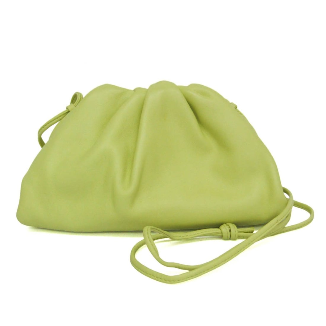 Bottega Veneta Mini The Pouch 585852 Women's Leather Shoulder Bag Lime Yellow: --- Catalog ---Category: SizeSize (HxWxD): 12cm x 23cm x 6cm / 4.72'' x 9.05'' x 2.36''Strap Length: 80cm - 160cm / 31.49'' - 62.99''Category: DesignType: Shoulder bagColor: Lime yellowGender: WomenCl
