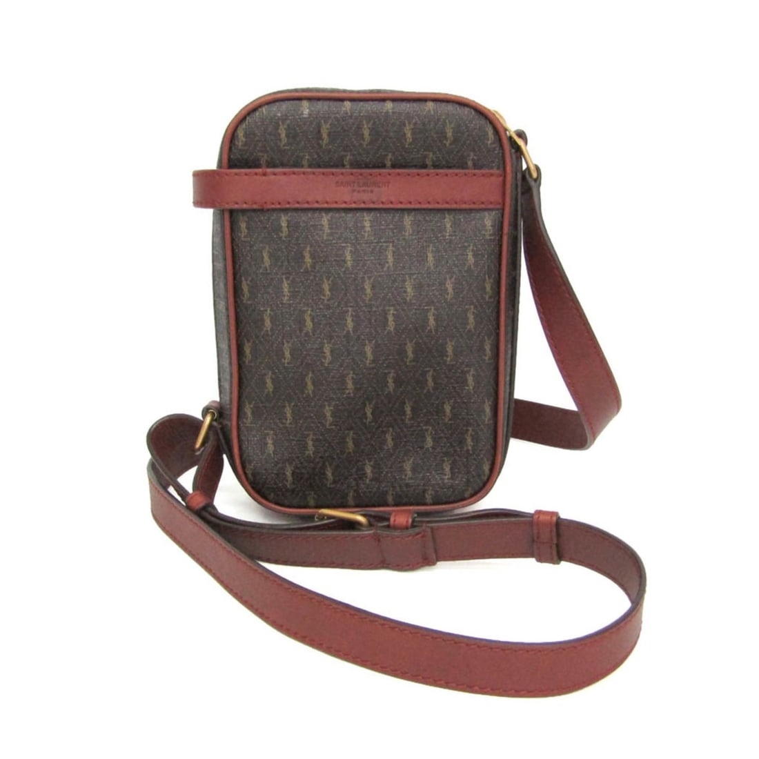 Yves Saint Laurent Cassandre Crossbody Bag 685534 Men's PVC,Leather Shoulder Bag Brown,Dark Brown: --- Catalog ---Category: SizeSize (HxWxD): 19cm x 13cm x 5cm / 7.48'' x 5.11'' x 1.96''Strap Length: 112cm - 116cm / 44.09'' - 45.66''Category: DesignType: Shoulder bagColor: Brown, Dark brownGender: