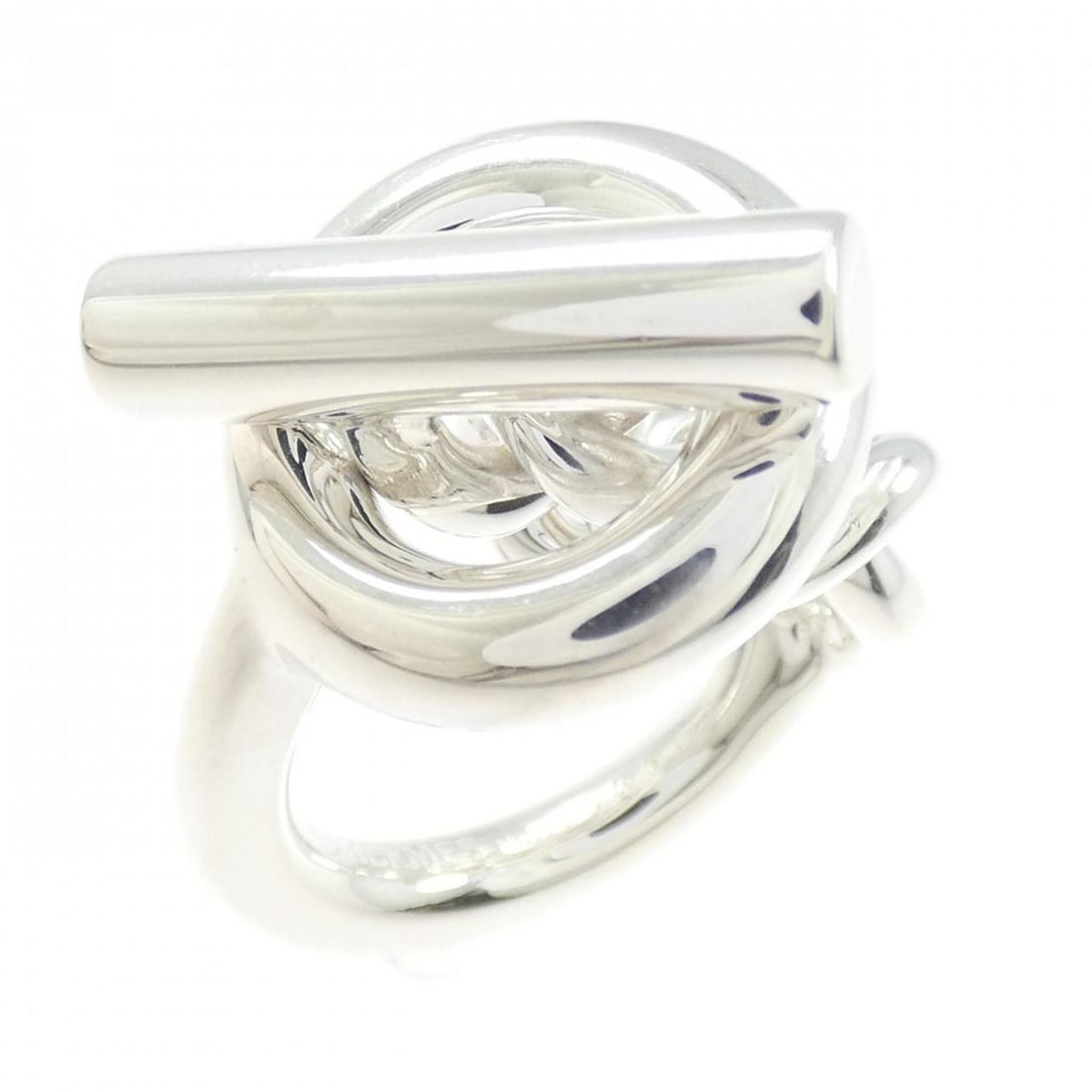 Hermes Hermès Croisette Ring: --- Catalog ---Category: SizeJP Size: 10US Size: 5.5Category: DesignType: Band ringGender: WomenMaterial: Silver 925Category: GeneralBrand: Hermes--- Item List ---Section: ConditionRanking: Rank A
