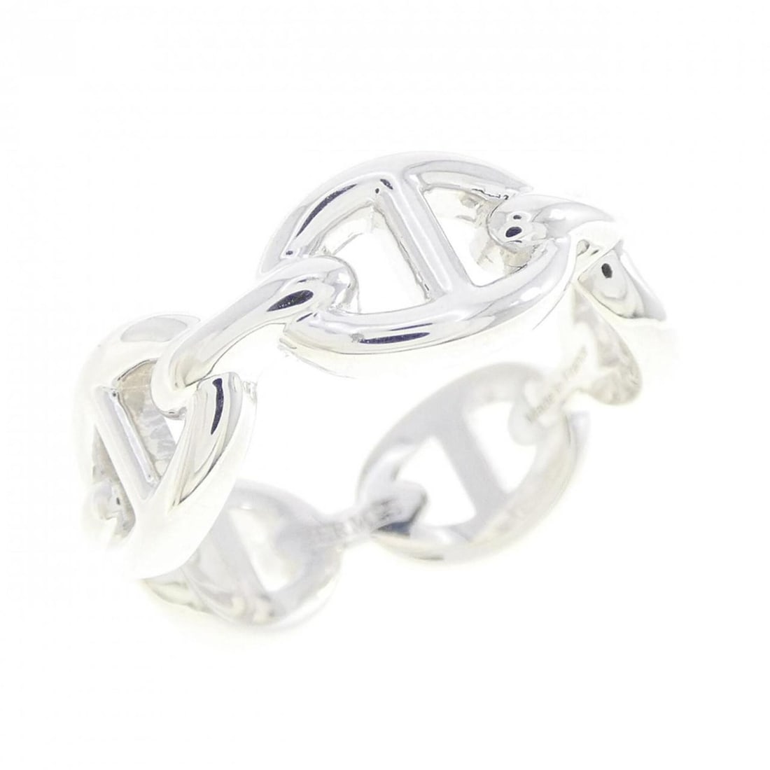 Hermes Hermès Chaine d'Ancre Enchainée Ring: --- Catalog ---Category: SizeJP Size: 12US Size: 6.5Category: DesignType: Band ringGender: WomenMaterial: Silver 925Category: GeneralLine: Chaine d'AncreBrand: Hermes--- Item List ---Section: Conditio