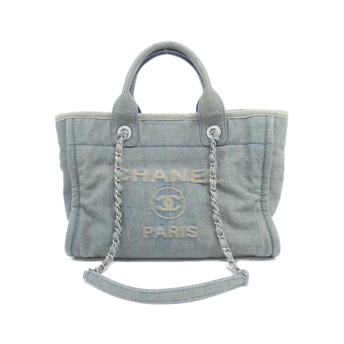 Chanel Deauville Line AS3257 Handbag: --- Catalog ---Category: SizeSize (HxWxD): 23cm x 32cm x 16cm / 9.05'' x 12.59'' x 6.29''Category: DesignType: Handbag, PouchColor: BlueGender: Women,MenMaterial: Denim Category: GeneralMPN: