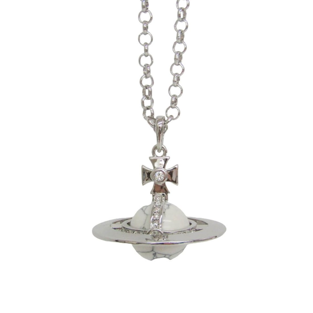 Vivienne Westwood Orb Marble Pattern Metal Color Stone,Rhinestone Women,Men Fashion Pendant Necklace: --- Catalog ---Category: SizeWeight: 51g / 1.79oz.Pendant Size: 38.6mm x 43.6mm / 1.51'' x 1.71''Neck Circumference: 80 cm / 31.49''Category: DesignColor: Silver, WhiteMetal: SilverStone: Color