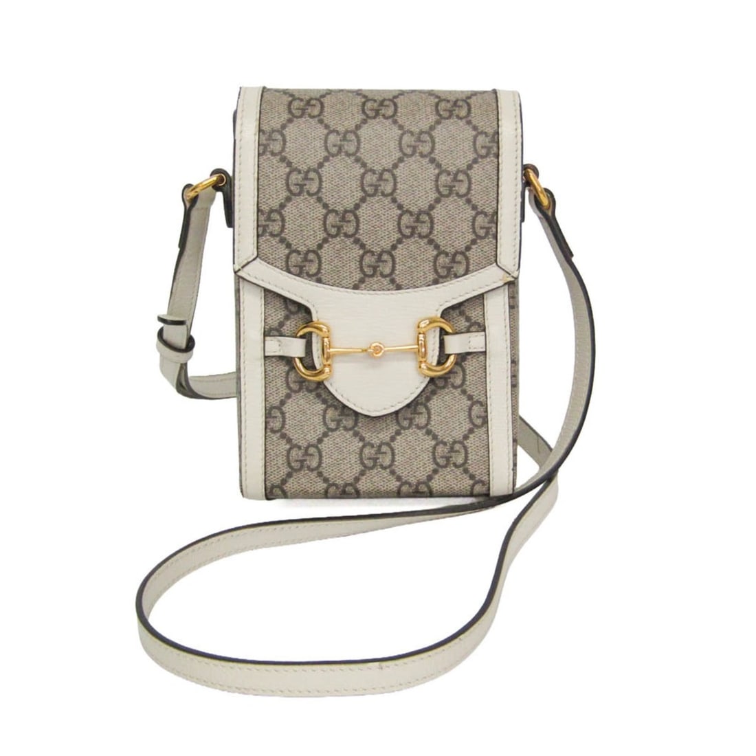 Gucci Horsebit Small Crossbody Bag 625615 Women's Leather,GG Supreme Shoulder Bag Beige,White: --- Catalog ---Category: SizeSize (HxWxD): 16.5cm x 11cm x 4cm / 6.49'' x 4.33'' x 1.57''Strap Length: 92cm - 122cm / 36.22'' - 48.03''Category: DesignType: Shoulder bagColor: Beige, WhiteGender: