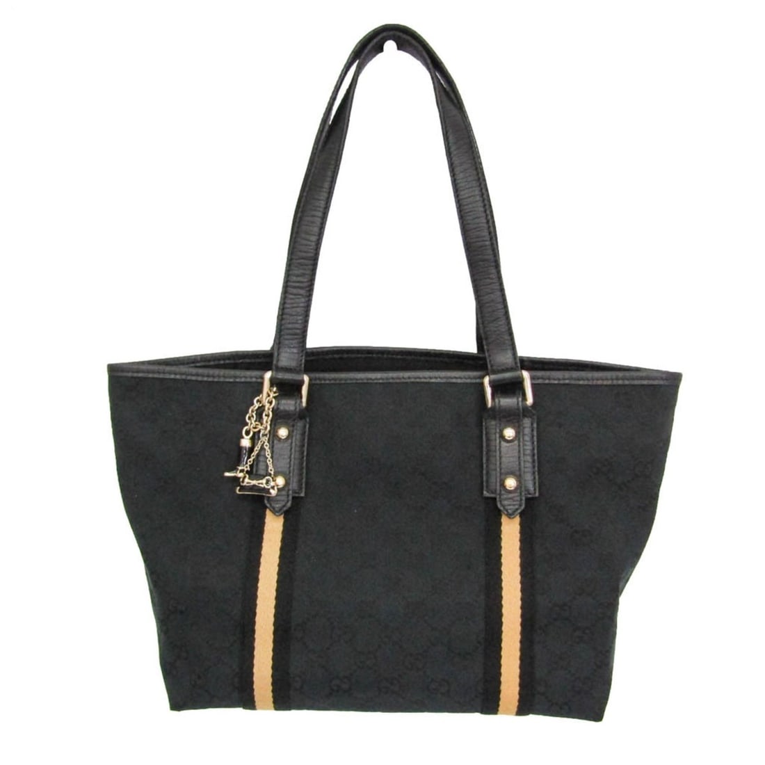Gucci Sherry Line 137396 Women's GG Canvas,Leather Tote Bag Black: --- Catalog ---Category: SizeHandle Drop: 22.00cm / 8.66''Size (HxWxD): 22cm x 27cm x 13.5cm / 8.66'' x 10.62'' x 5.31''Handle Length: 50cm / 19.68''Category: DesignType: Tote bagColor: BlackGender: