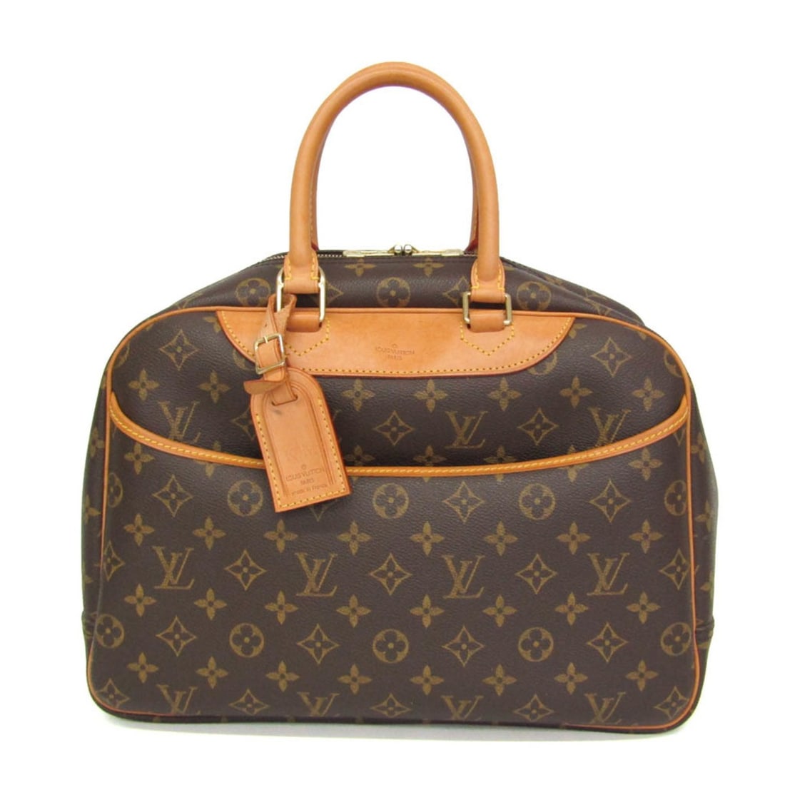 Louis Vuitton Monogram Deauville M47270 Women's Handbag Brown: --- Catalog ---Category: SizeSize (HxWxD): 27cm x 35cm x 14cm / 10.62'' x 13.77'' x 5.51''Handle Length: 38cm / 14.96''Category: DesignType: HandbagColor: BrownGender: WomenClosure: ZipperMaterial: Mo