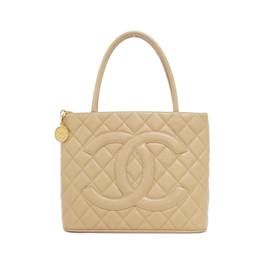 Chanel 1804 handbag: --- Catalog ---Category: SizeSize (HxWxD): 25cm x 30cm x 14cm / 9.84'' x 11.81'' x 5.51''Category: DesignType: HandbagColor: BeigeGender: Women,MenMaterial: Grained Calfskin Category: GeneralMPN: 1804