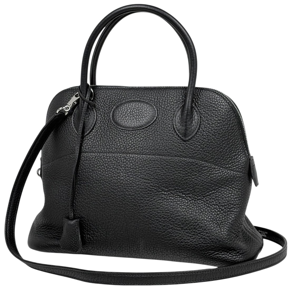 Hermes Bolide 31 Handbag, 2-Way, Togo Leather, Black, ?H, Women's: --- Catalog ---Category: SizeSize (HxWxD): 24cm x 31cm x 12cm / 9.44'' x 12.2'' x 4.72''Category: DesignType: HandbagColor: BlackGender: WomenMaterial: Togo leather Category: GeneralLine: BolideBrand: