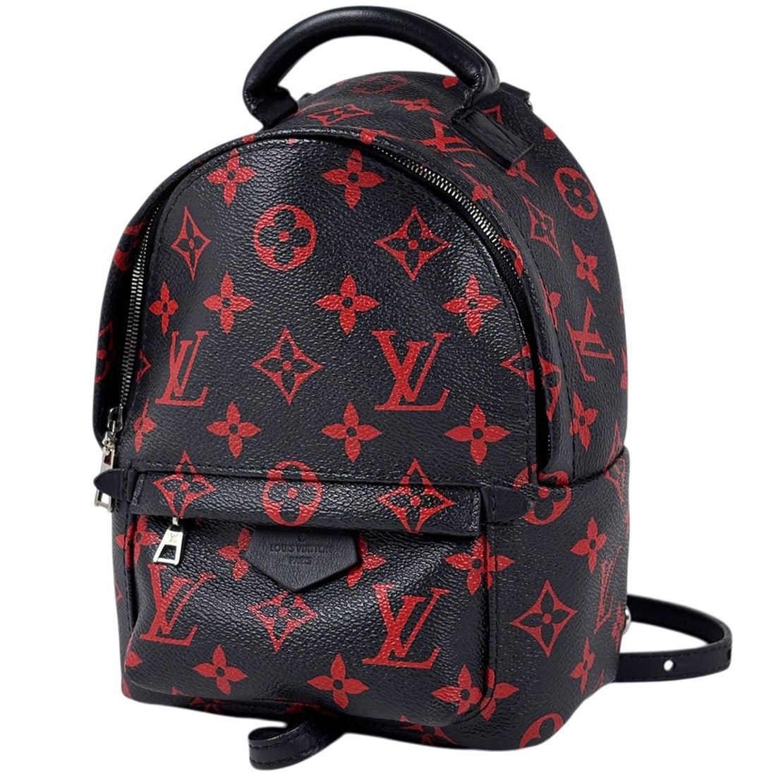 Louis Vuitton Palm Springs Backpack MINI Monogram Infra Rouge Black M41457 Women's (1 of 9)