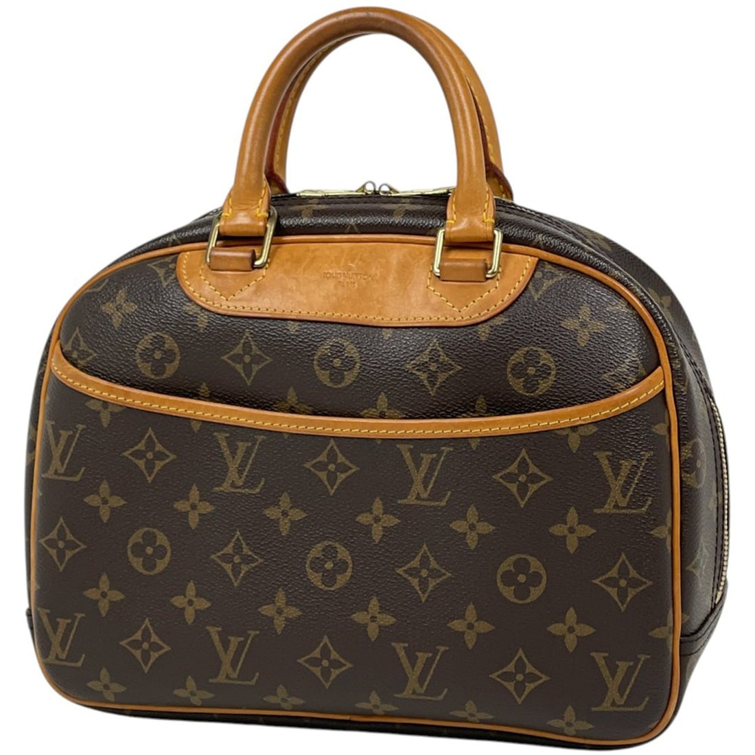 Louis Vuitton Trouville Handbag Boston Bag Monogram Brown M42228 Women's: --- Catalog ---Category: SizeSize (HxWxD): 21cm x 28cm x 10cm / 8.26'' x 11.02'' x 3.93''Category: DesignType: Boston bag, HandbagColor: BrownGender: WomenMaterial: Monogram Category: GeneralLine: Mon