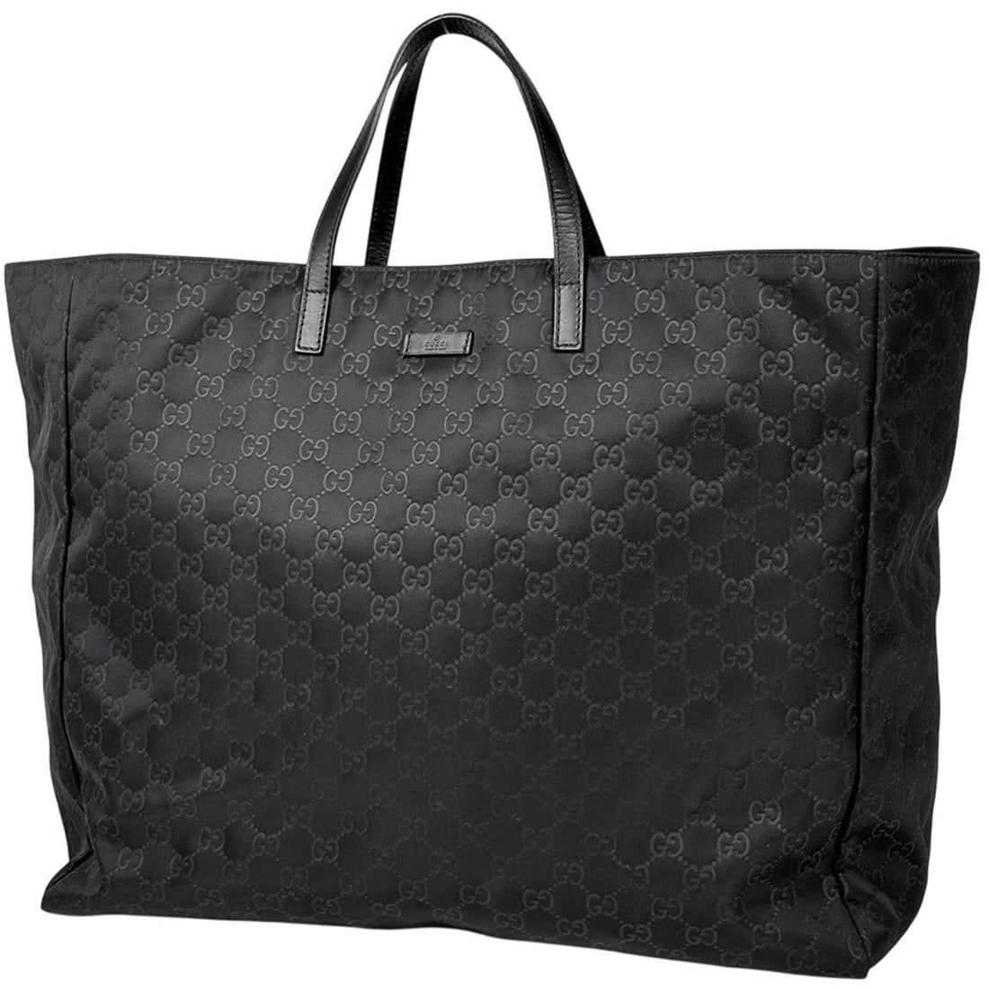 Gucci GUCCI Tote Bag GG Pattern Nylon Black 286198 Women's: --- Catalog ---Category: SizeSize (HxWxD): 37cm x 46cm x 19cm / 14.56'' x 18.11'' x 7.48''Category: DesignType: Tote bagColor: BlackGender: WomenMaterial: Nylon , Leather Category: GeneralBrand: Gucci