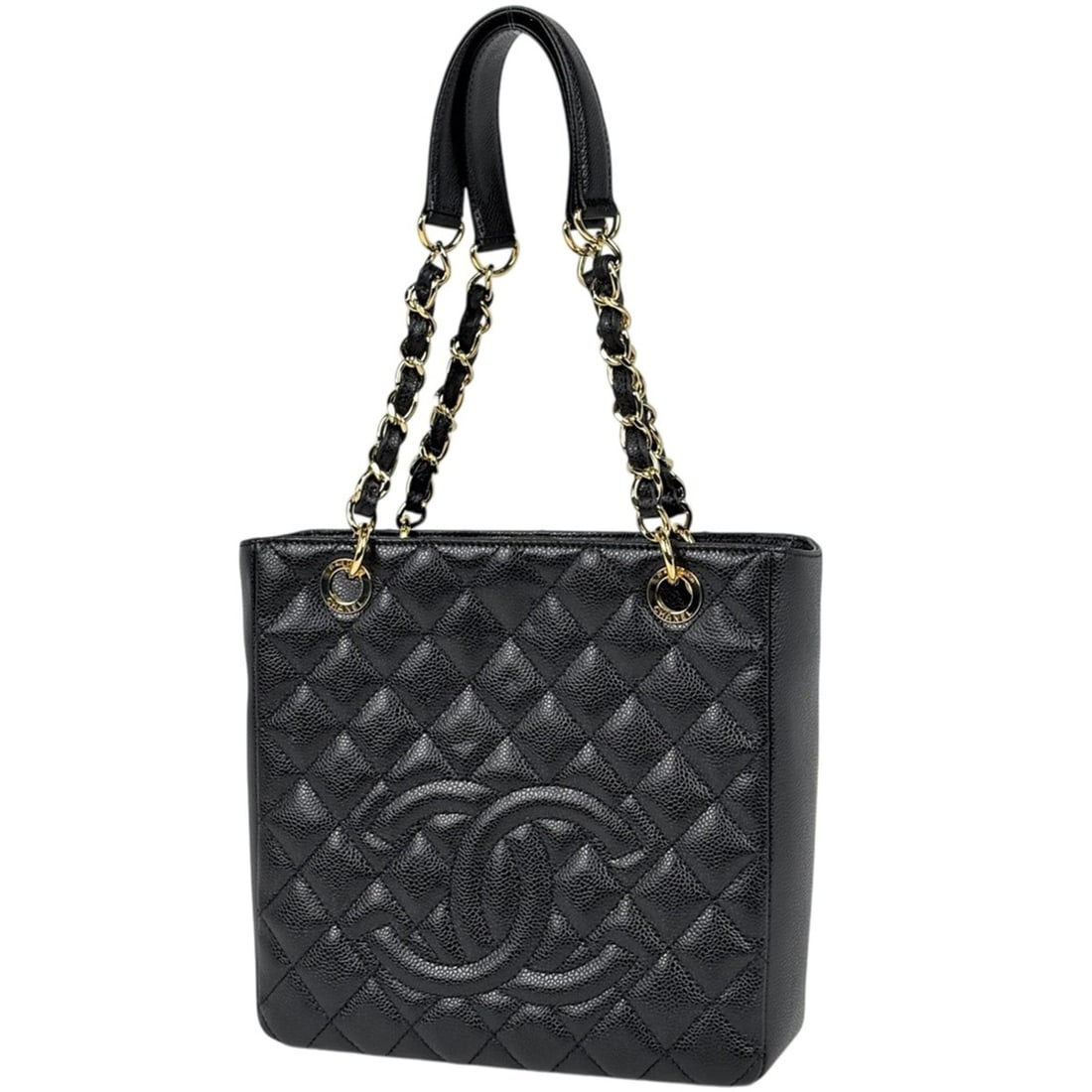 Chanel Tote Bag, Coco Mark, Matelassé PST, Caviar Leather, Black, A50994, Women's: --- Catalog ---Category: SizeSize (HxWxD): 23.5cm x 24cm x 8cm / 9.25'' x 9.44'' x 3.14''Category: DesignType: Tote bagColor: BlackGender: WomenMaterial: Grained Calfskin Category: GeneralLine: Matela