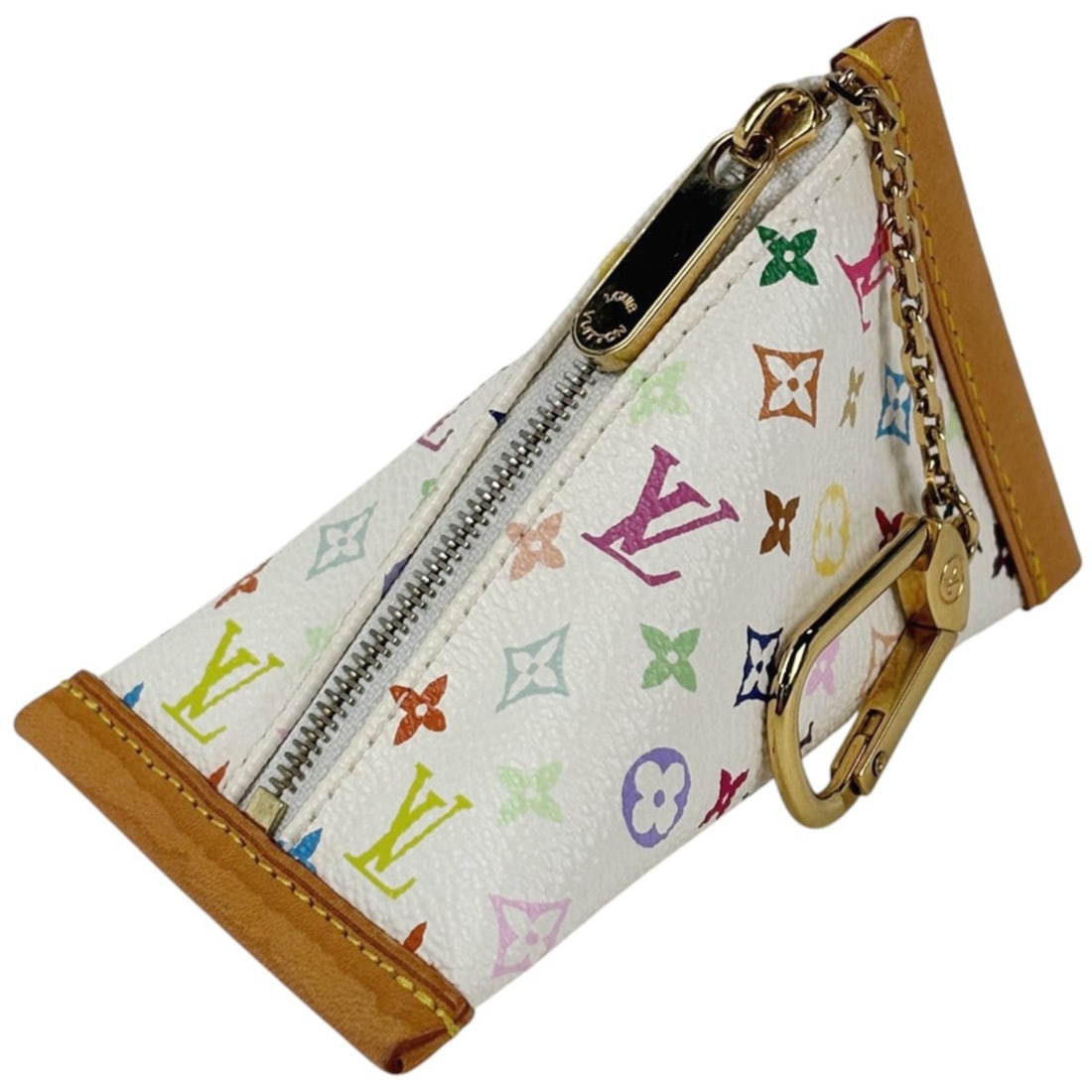 Louis Vuitton Berlingo Wallet/Coin Case, Monogram Multicolor, Blanc (White), M58028, Women's: --- Catalog ---Category: SizeSize (HxWxD): 8cm x 8cm x 12cm / 3.14'' x 3.14'' x 4.72''Category: DesignType: Coin purse/coin caseColor: Blanc, WhiteGender: WomenMaterial: Monogram Multicolore Category: