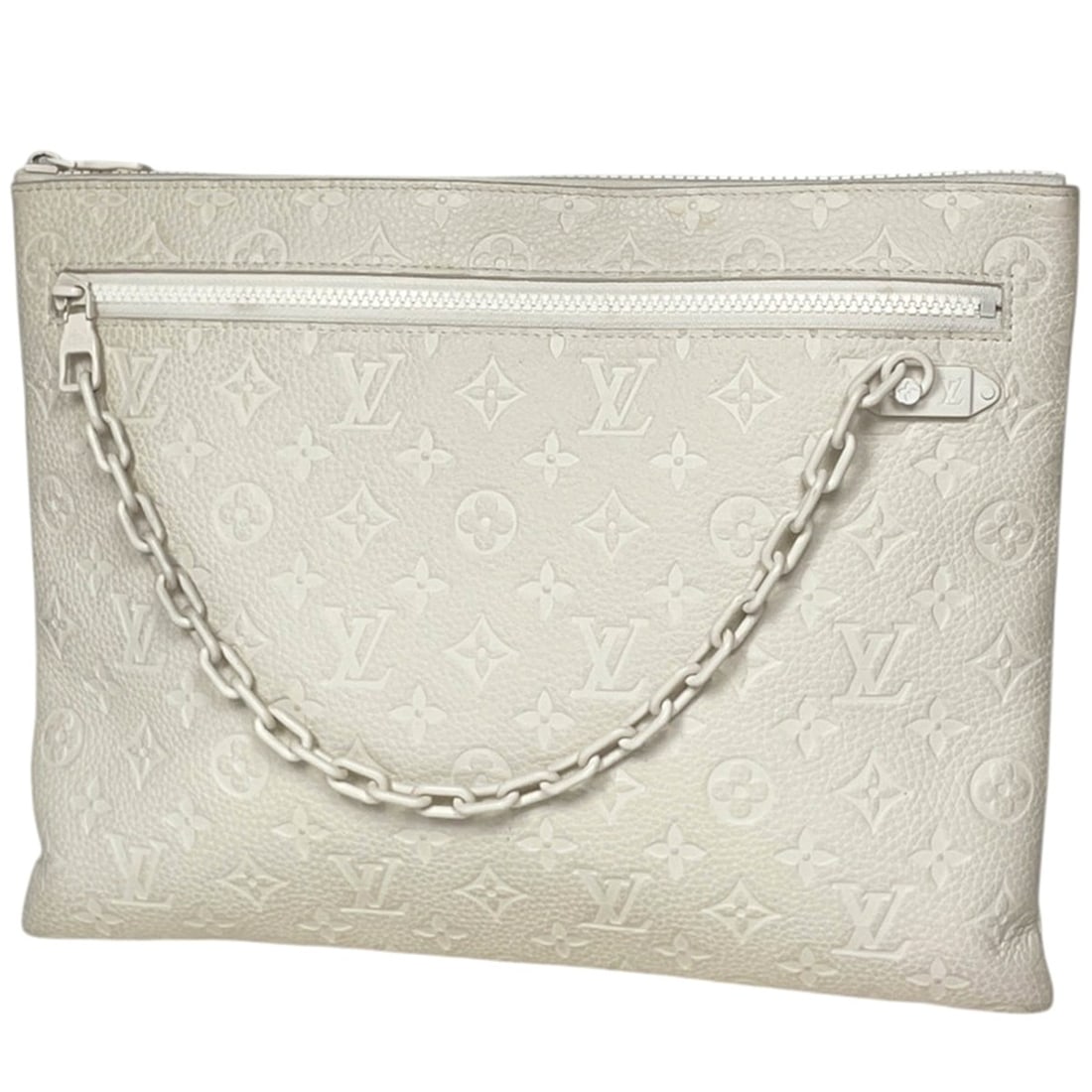 Louis Vuitton Pochette A4 Clutch Bag, Taurillon Leather, Ivory, M67462, Men's: --- Catalog ---Category: SizeSize (HxWxD): 27cm x 35cm x 1.5cm / 10.62'' x 13.77'' x 0.59''Category: DesignType: Clutch bag, PochetteColor: IvoryGender: MenMaterial: Monogram , Leather Leather/Fur Typ