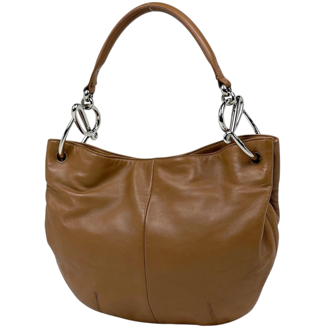 Loewe LOEWE Shoulder Bag Hobo Leather Brown Women's: --- Catalog ---Category: SizeSize (HxWxD): 24cm x 28cm x 7cm / 9.44'' x 11.02'' x 2.75''Category: DesignType: Shoulder bagColor: BrownGender: WomenMaterial: Leather Category: GeneralBrand: Loewe--- It