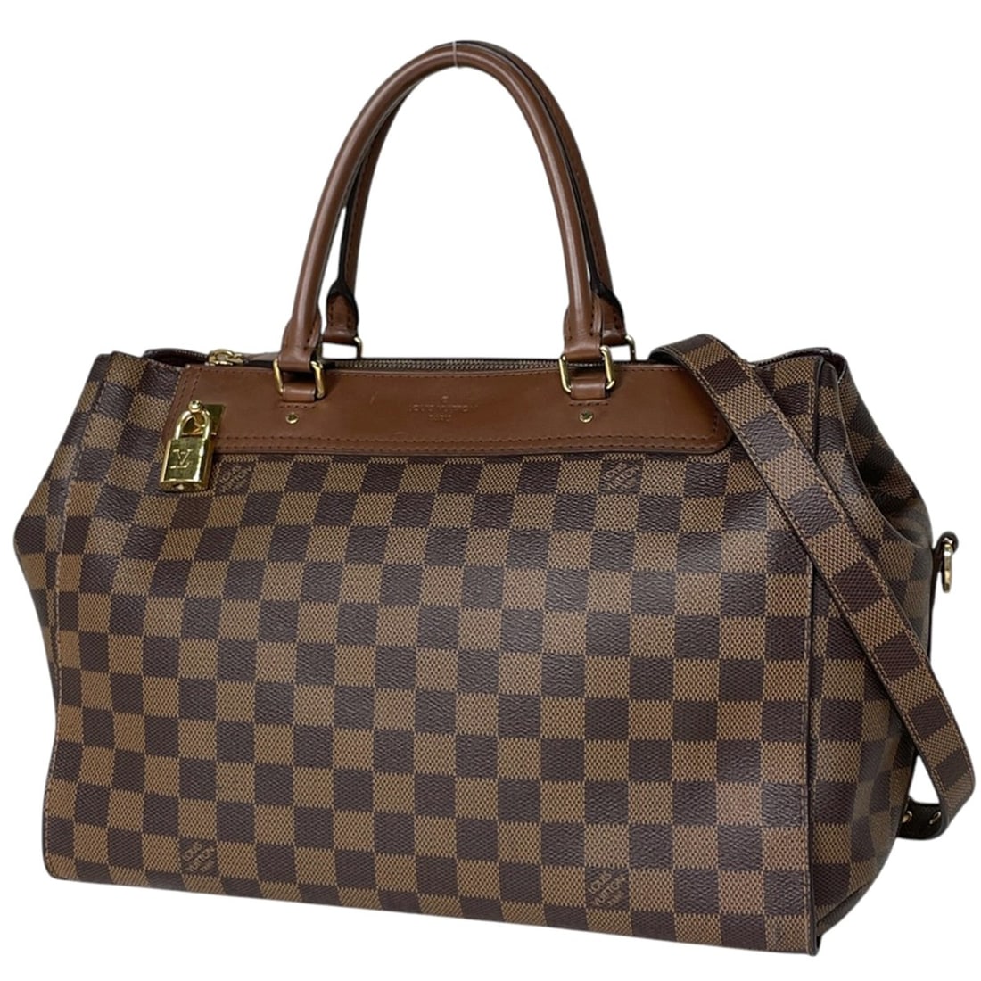 Louis Vuitton Greenwich Handbag, 2-way, Damier Brown, N41337, Women's: --- Catalog ---Category: SizeSize (HxWxD): 24.5cm x 32cm x 14cm / 9.64'' x 12.59'' x 5.51''Category: DesignType: HandbagColor: Brown, Damier CanvasGender: WomenCategory: GeneralLine: DamierBrand: Loui