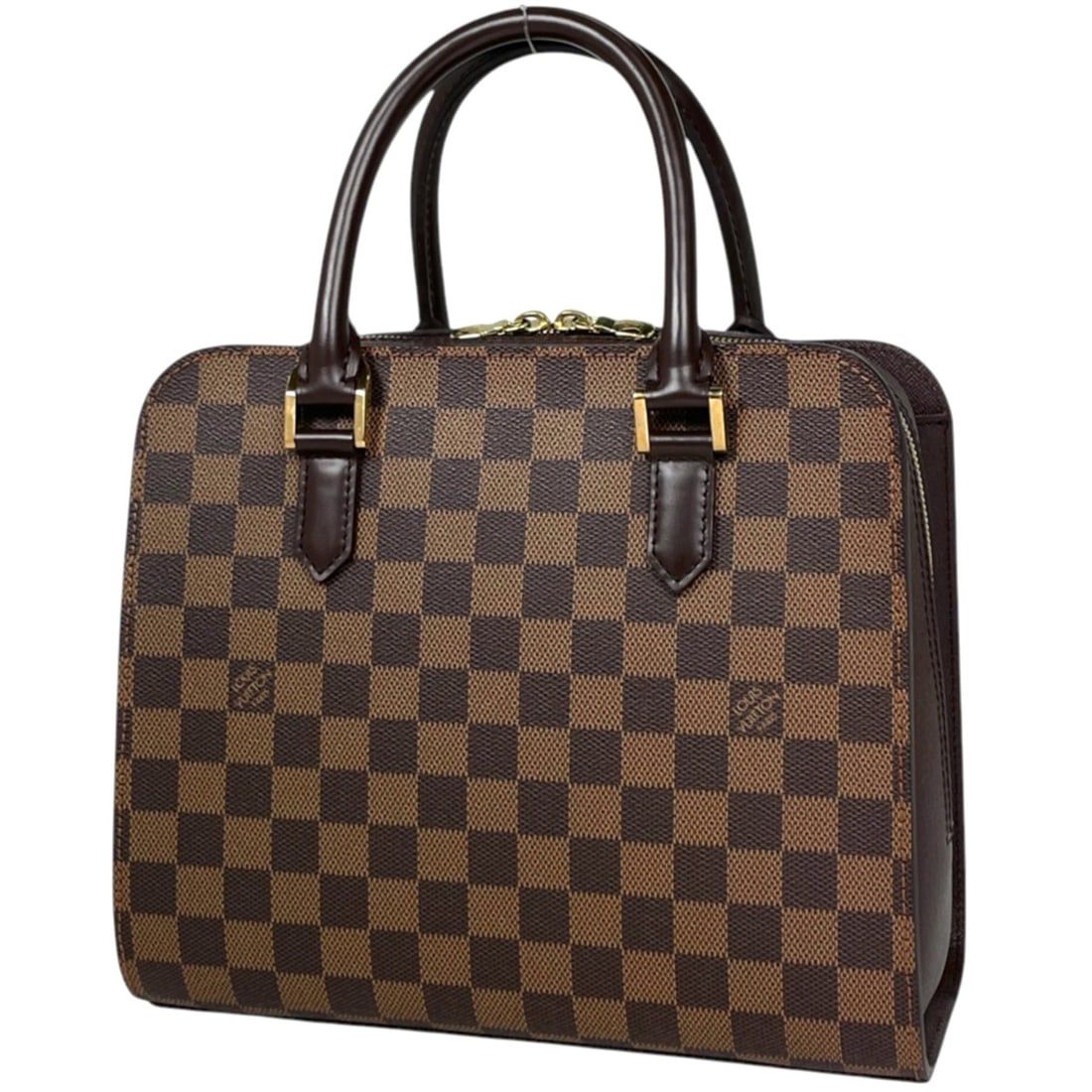 Louis Vuitton Triana Handbag, Damier Brown, N51155, Women's: --- Catalog ---Category: SizeSize (HxWxD): 22cm x 26.5cm x 12cm / 8.66'' x 10.43'' x 4.72''Category: DesignType: HandbagColor: Brown, Damier CanvasGender: WomenMaterial: Damier Canvas Category: Genera