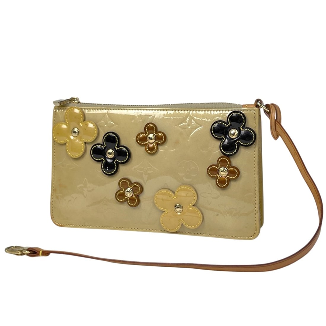 Louis Vuitton Flower Lexington Handbag, Enamel Accessory Pouch, Monogram Vernis Beige, M92246,: --- Catalog ---Category: SizeSize (HxWxD): 11.5cm x 20cm x 3.5cm / 4.52'' x 7.87'' x 1.37''Category: DesignType: HandbagColor: BeigeGender: WomenMaterial: Monogram Vernis Category: GeneralBrand: Louis